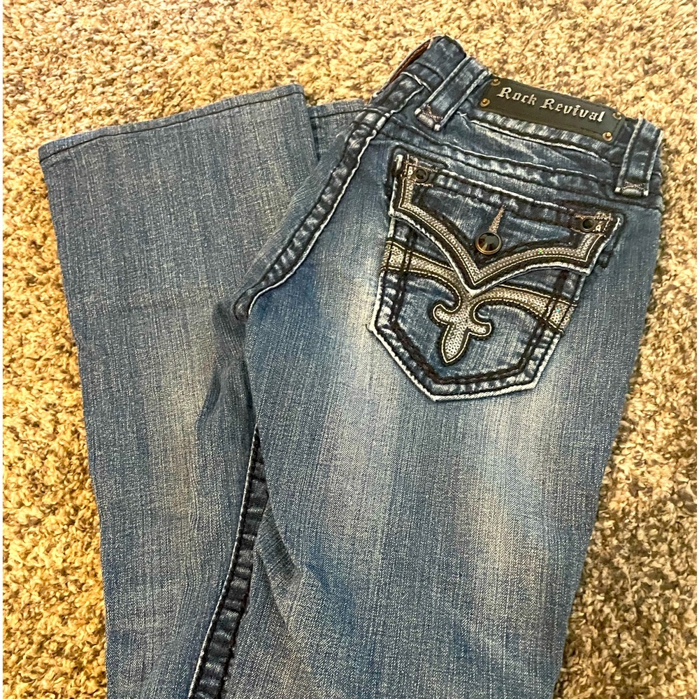 Rock Revival Jeans,size 26 Celine, boot cute